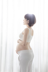 幸福 怀孕 女性气质 母亲 保护 摄影 活力 站立 复制空间