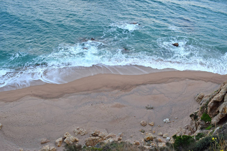 岩石 海岸 地中海 海滩 海洋 自然 风景 全景