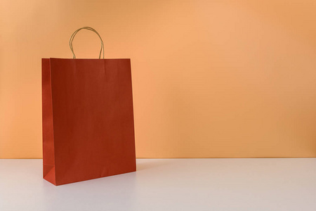 毛坯工艺包或彩色纸购物袋的模型