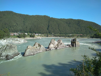 夏天 旅游业 美女 森林 美丽的 风景 自然 假期 岩石