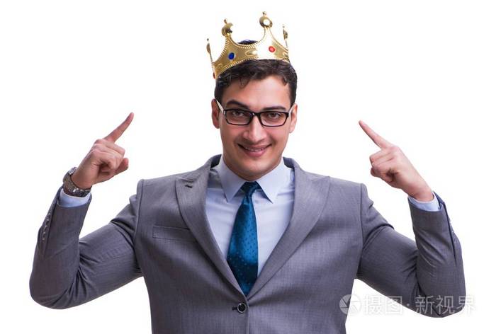 孤立在白色背景下的国王商人照片-正版商用图片27d2t3-摄图新视界