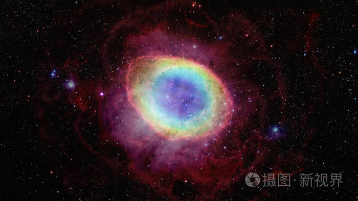天琴座中的环状星云这张图片的元素由美国宇航局提供