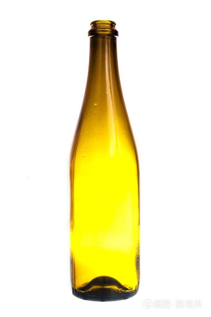 一个空酒瓶的垂直背景