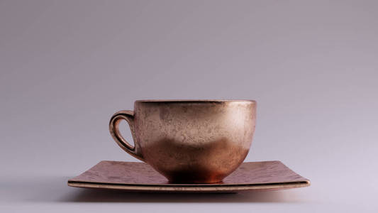 杯子 茶托 磨砂 美式咖啡 时尚 特写镜头 卡布奇诺 颜料