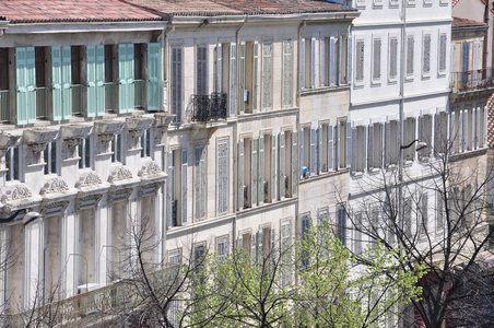 法国马赛市的建筑立面
