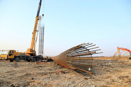 钢骨桥梁桩加固结构照片