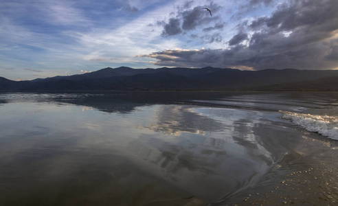 海洋 反射 日落 岩石 颜色 风景 波浪 自然 海岸 太阳