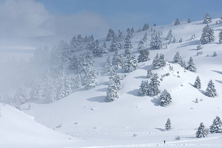 冬天 风景 假期 希腊语 希腊 伯罗奔尼撒 滑雪 地狱 滑雪者