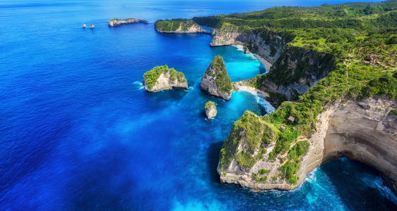 目的地 巴厘岛 泻湖 海景 岩石 海岸线 旅游业 夏天 海湾