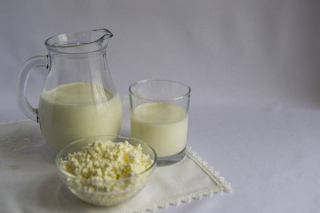 早餐 蛋白质 乳制品 桌子 健康 酸的 产品 奶油 大罐