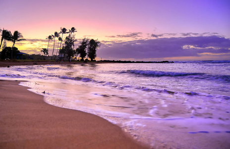 旅游业 天空 风景 日出 美丽的 夏威夷语 考艾 太阳 天堂