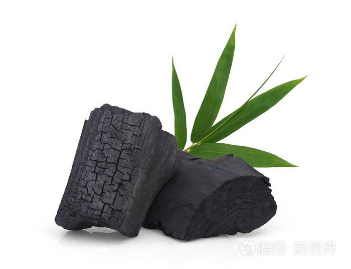白底竹叶木炭