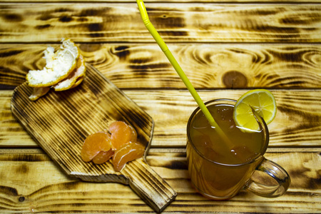 鸡尾酒 玻璃 清爽 健康 食物 稻草 维生素 美味的 饮料