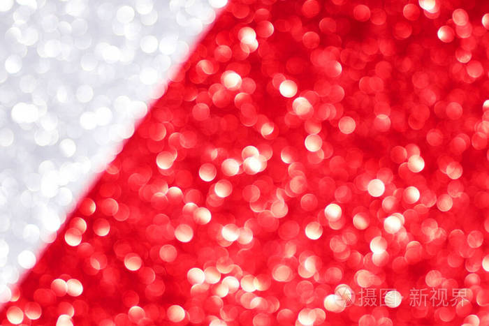 圣诞银红色闪光纹理背景