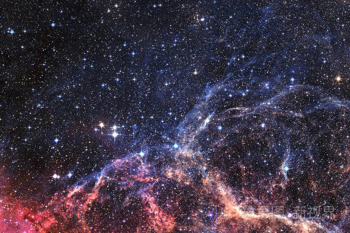 深空恒星和星系的宇宙景象