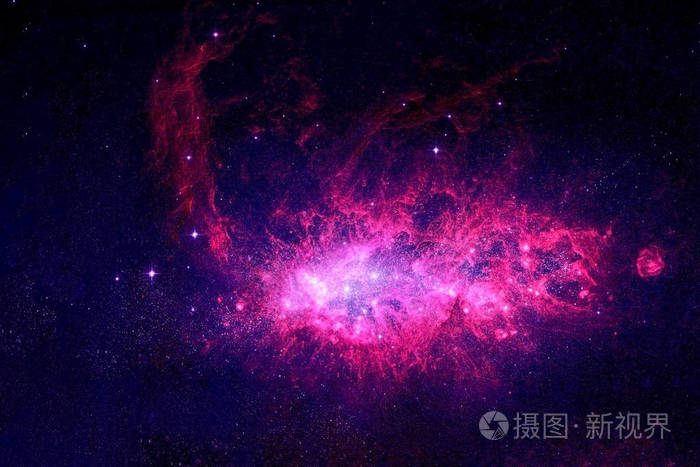 破碎的粉红色宇宙星云这张图片的元素是由美国宇航局提供的