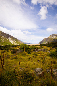 美丽的 场景 风景 自然 山谷 天空 小山 旅行