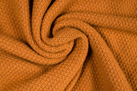 Brown knitted fabric pattern. 