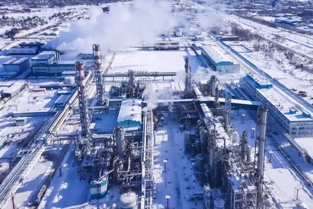 炼油厂俯视图