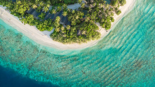 泰国 绿松石 鸟瞰图 旅游业 暗礁 夏天 旅行 环礁 珊瑚