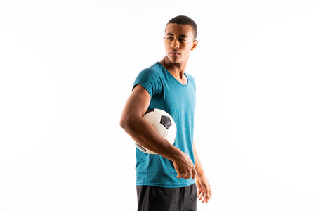 游戏 运动服 男人 竞争 运动型 青年 运动员 演播室 足球