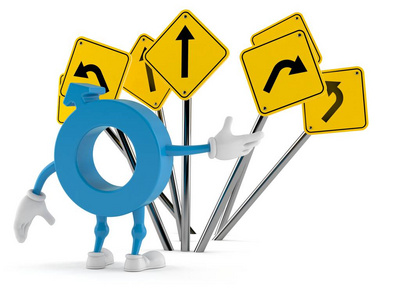 男性性别符号字符与路标混淆照片