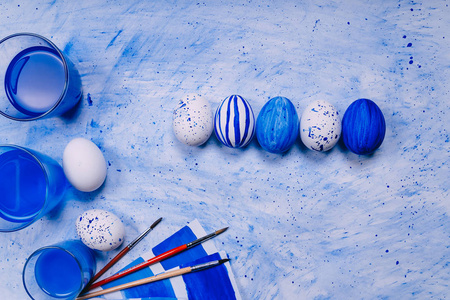 鸡蛋 过程 水彩 液体 油漆 复活节 趋势 绘画 玻璃 艺术