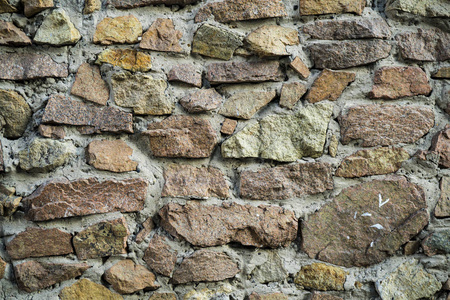 旧砖石结构。石质线条的背景图像