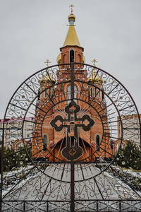 寺庙 目标 俄罗斯 斯塔夫罗波尔 十字架 教堂 穹顶 正统