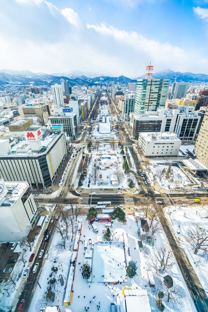 札幌北海道日本2019年2月2日美丽的建筑