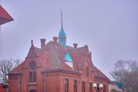 Vintage architecture of Zelenogradsk. Zelenogradsk, Kaliningrad 