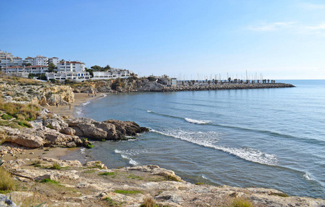 风景 自然 全景 海洋 岩石 海滩 地中海 海岸