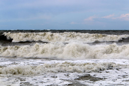 旅行 海滩 冬天 海岸线 以色列 喷雾 天空 季节 暴风雨