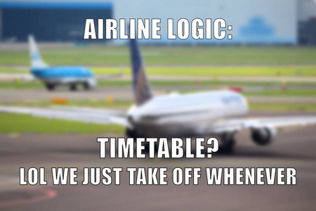 航空公司逻辑模因图片