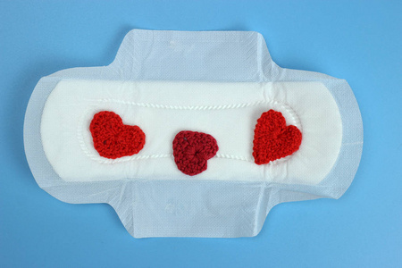 月经卫生纸的血图片