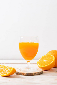 fresh orange juice glass 