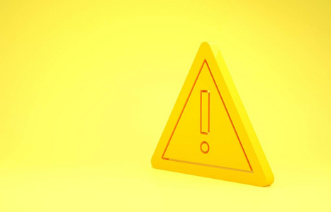 危险警告标志,小心,注意,危险警告重要标志.极简主义概念.