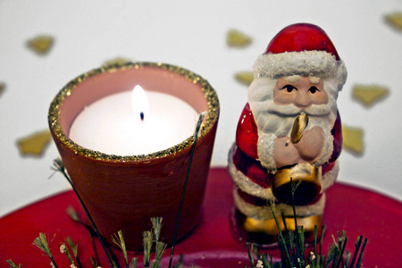 蜡烛 聚会 传统 庆祝 观测 到来 圣诞节