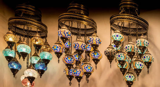 Mosaic Ottoman lamps from Grand Bazaar 