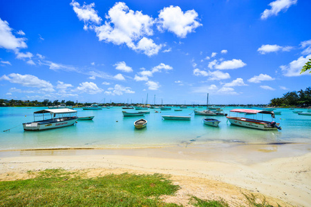 Beautiful seascape of Mauritius Island 