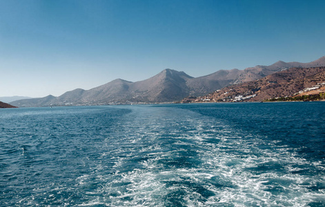 海景，美丽的夏季风景，希腊