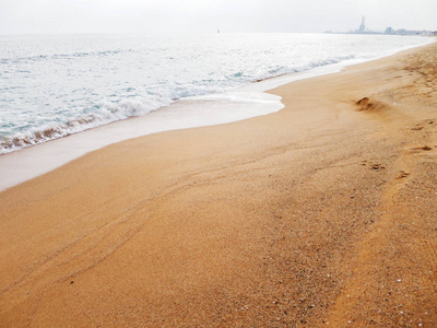 和平 美女 海滩 海岸 波动 旅行 放松 空的 西班牙 热带