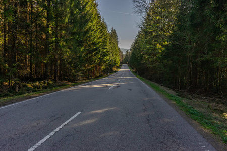 场景 领域 风景 开车 早晨 空的 路边 乡村 高速公路