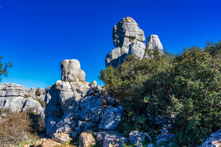 El Torcal de Antequera，西班牙安达卢西亚，靠近马拉加省安特奎拉。