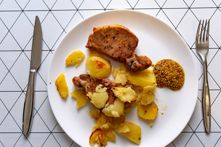 午餐 油炸 特写镜头 土豆 小吃 食物 早餐 营养 美味的
