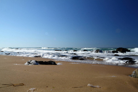 地区 海岸 海滩 伊斯坦布尔 夏天 波动 全景图 悬崖 天空