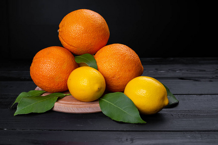 特写镜头 维生素 饮食 水果 柑橘 树叶 柠檬 美味的 素食主义者