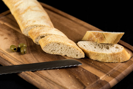 一个面包切片图片