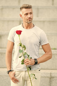 情人节和周年纪念日.送花照片