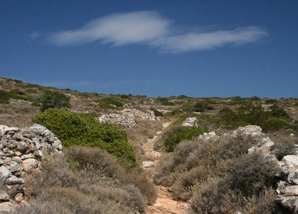 夏天 岩石 欧洲 海滩 天空 地中海 希腊 旅行 风景 小山
